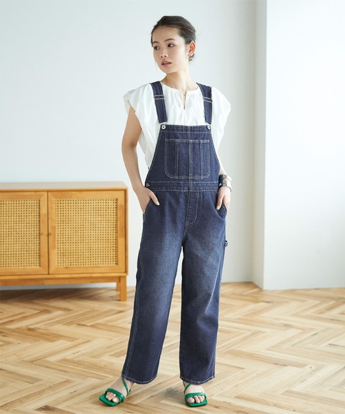 titivate（ティティベイト）の「ヴィンテージライクオーバーオール/サロペット（サロペット/オーバーオール・レディース・ネイビー/グレー/オフホワイト/ブルー・S/M）」の14枚目の写真