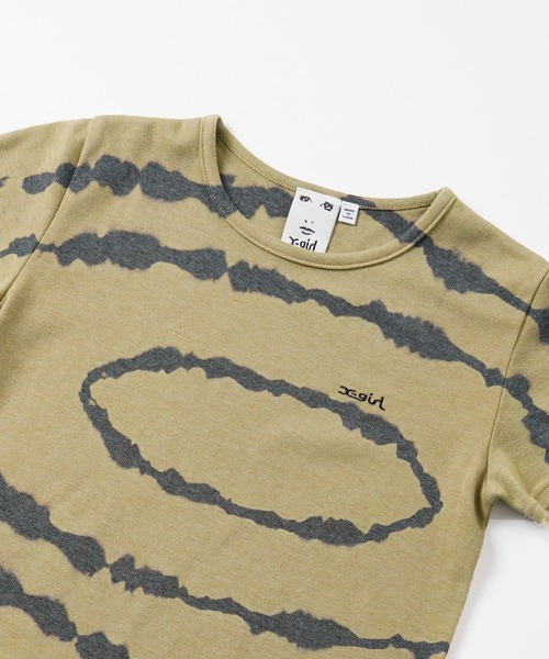 X-girl（エックスガール）の「CIRCLE TIE-DYE S/S DRESS（ワンピース・レディース・ネイビー/ベージュ・S/M）」の11枚目の写真