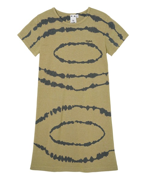X-girl（エックスガール）の「CIRCLE TIE-DYE S/S DRESS（ワンピース・レディース・ネイビー/ベージュ・S/M）」の9枚目の写真