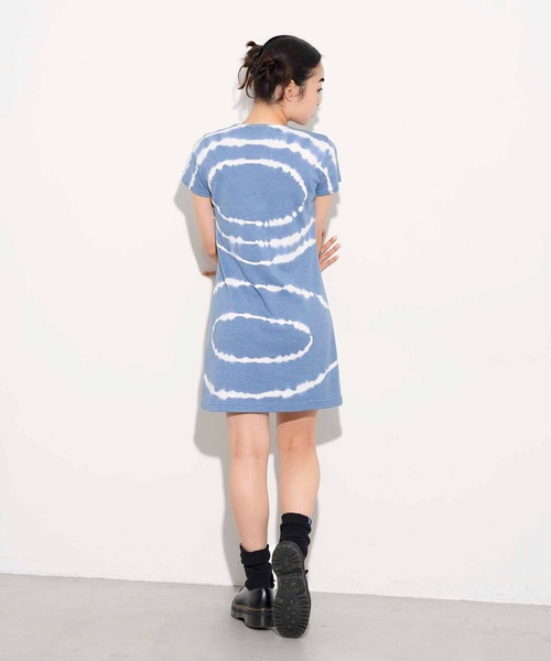 X-girl（エックスガール）の「CIRCLE TIE-DYE S/S DRESS（ワンピース・レディース・ネイビー/ベージュ・S/M）」の19枚目の写真