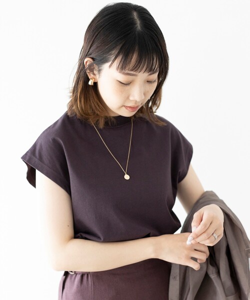 THE SHOP TK （ザ ショップ ティーケー ）の「◆【すっきり華奢見え】モックネックプルオーバー（Tシャツ/カットソー・レディース・チャコールグレー/ライトグレー/ブラック/ブラウン系その他・11/12/13）」の10枚目の写真