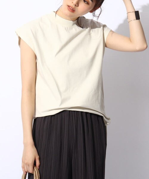 THE SHOP TK （ザ ショップ ティーケー ）の「◆【すっきり華奢見え】モックネックプルオーバー（Tシャツ/カットソー・レディース・チャコールグレー/ライトグレー/ブラック/ブラウン系その他・11/12/13）」の7枚目の写真