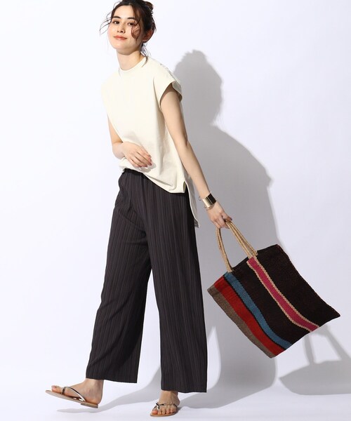 THE SHOP TK （ザ ショップ ティーケー ）の「◆【すっきり華奢見え】モックネックプルオーバー（Tシャツ/カットソー・レディース・チャコールグレー/ライトグレー/ブラック/ブラウン系その他・11/12/13）」の13枚目の写真