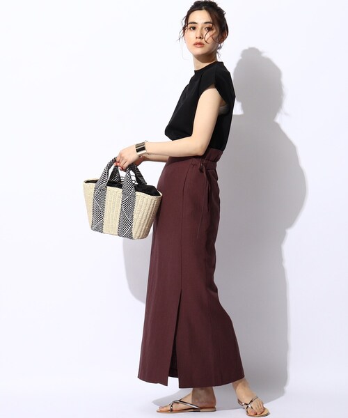 THE SHOP TK （ザ ショップ ティーケー ）の「◆【すっきり華奢見え】モックネックプルオーバー（Tシャツ/カットソー・レディース・チャコールグレー/ライトグレー/ブラック/ブラウン系その他・11/12/13）」の9枚目の写真