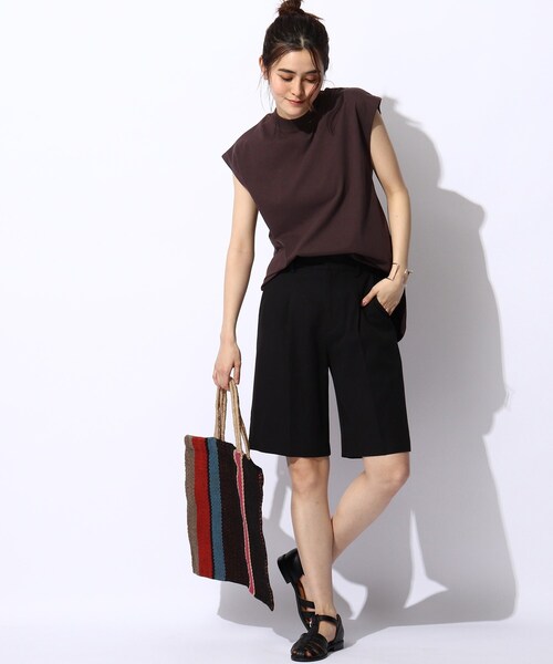 THE SHOP TK （ザ ショップ ティーケー ）の「◆【すっきり華奢見え】モックネックプルオーバー（Tシャツ/カットソー・レディース・チャコールグレー/ライトグレー/ブラック/ブラウン系その他・11/12/13）」の19枚目の写真