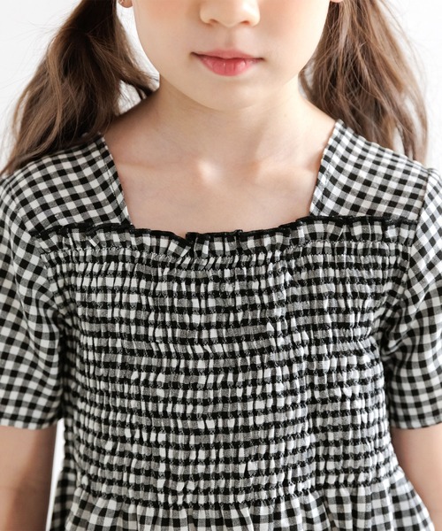 Bee des Bee(ビーデスビー)の「総柄ワンピース(ワンピース・キッズ・ブラック/ブルー/レッド/ベージュ・110cm/100cm/120cm/130cm/140cm/150cm)」の7枚目の写真
