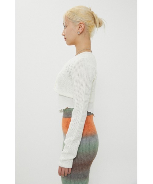 LAGUA GEM（ラグアジェム）の「WAFFLE 2PIECE KNIT（ニット/セーター