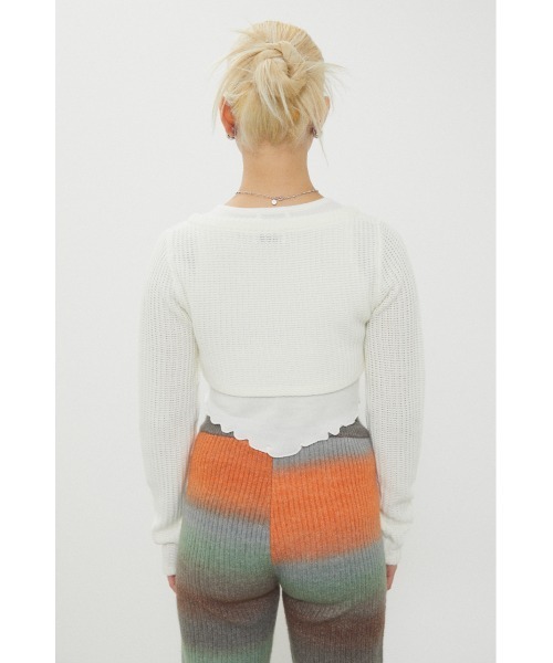 LAGUA GEM（ラグアジェム）の「WAFFLE 2PIECE KNIT（ニット/セーター