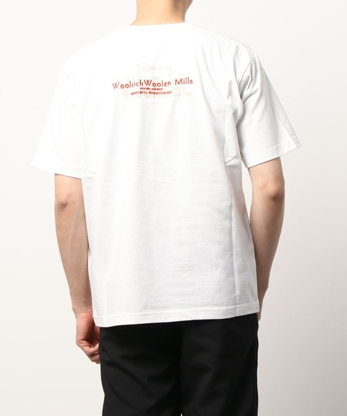 WOOLRICH(ウールリッチ)の「WOOLRICH/ウールリッチ/WOOLEN GRAPHIC TEE /グラフィックTシャツ(Tシャツ/カットソー・メンズ・ホワイト/サックスブルー・MEDIUM/LARGE/X-LARGE)」の3枚目の写真