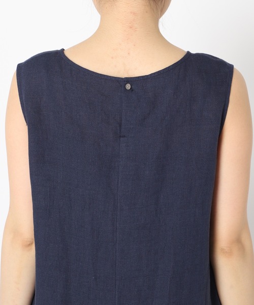 JOURNAL STANDARD relume(ジャーナルスタンダード レリューム)の「Yarn-Dyeリネンヘムギャザーワンピース(ワンピース・レディース・ベージュ/ネイビー/イエロー・FREE)」の10枚目の写真