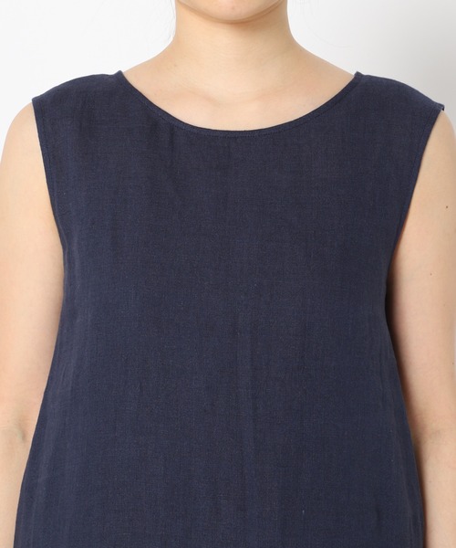 JOURNAL STANDARD relume(ジャーナルスタンダード レリューム)の「Yarn-Dyeリネンヘムギャザーワンピース(ワンピース・レディース・ベージュ/ネイビー/イエロー・FREE)」の14枚目の写真