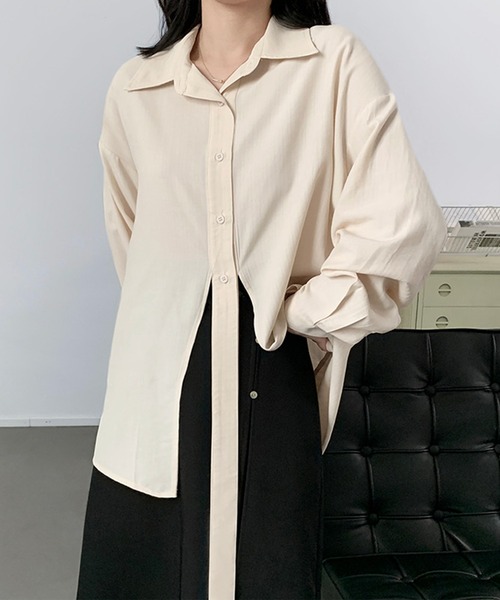 aimoha(アイモハ)の「ブラウス(シャツ/ブラウス・レディース・ホワイト/ブルー・MEDIUM/LARGE)」の2枚目の写真