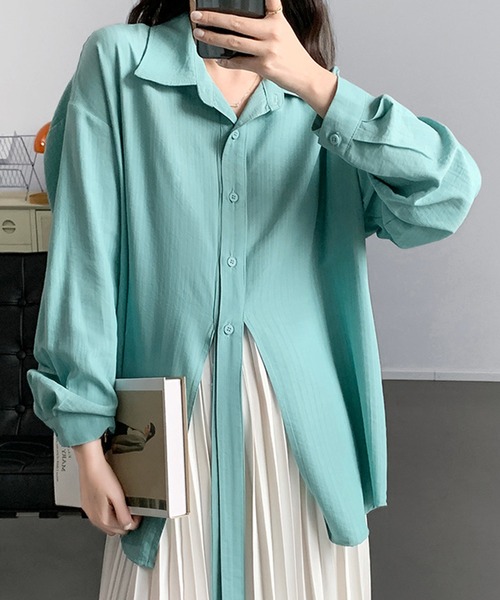 aimoha(アイモハ)の「ブラウス(シャツ/ブラウス・レディース・ホワイト/ブルー・MEDIUM/LARGE)」の21枚目の写真