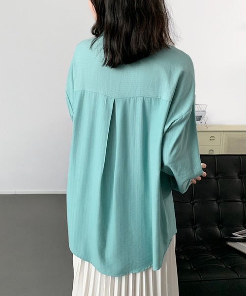 aimoha(アイモハ)の「ブラウス(シャツ/ブラウス・レディース・ホワイト/ブルー・MEDIUM/LARGE)」の5枚目の写真