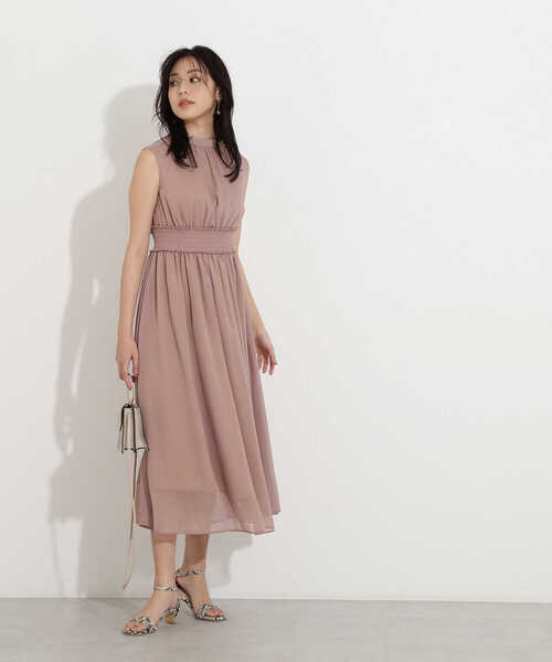 NATURAL BEAUTY BASIC(ナチュラルビューティーベーシック)の「ウエストシャーリング楊柳ワンピース(ワンピース・レディース・ネイビー/ピンク/ライトグリーン・SMALL/MEDIUM)」の20枚目の写真
