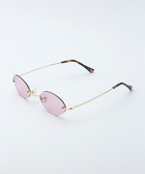 GDC(ジーディーシー)の「FRAMELESS OVAL SUNGLASSES(サングラス・メンズ・ブラック/グレー/ピンク・FREE)」の3枚目の写真