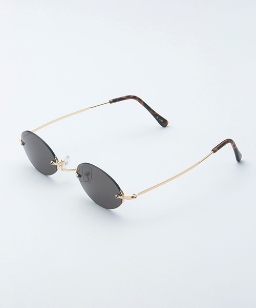 GDC(ジーディーシー)の「FRAMELESS OVAL SUNGLASSES(サングラス・メンズ・ブラック/グレー/ピンク・FREE)」の1枚目の写真