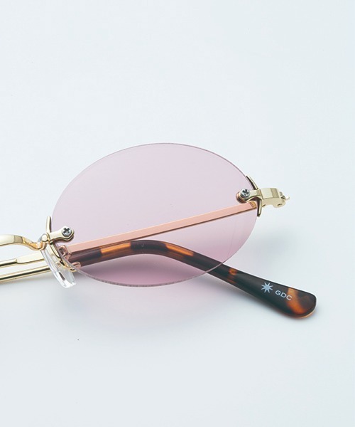 GDC(ジーディーシー)の「FRAMELESS OVAL SUNGLASSES(サングラス・メンズ・ブラック/グレー/ピンク・FREE)」の17枚目の写真