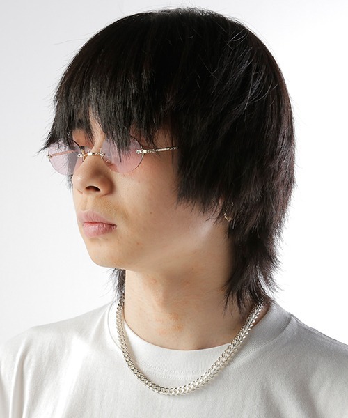 GDC(ジーディーシー)の「FRAMELESS OVAL SUNGLASSES(サングラス・メンズ・ブラック/グレー/ピンク・FREE)」の9枚目の写真