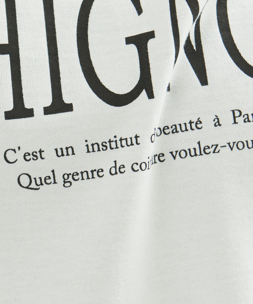 Rouge vif Anna（ルージュヴィフアンナ）の「CHGNON ロゴノースリーブＴシャツ（Tシャツ/カットソー・レディース・モカ/ブラック・フリー）」の12枚目の写真