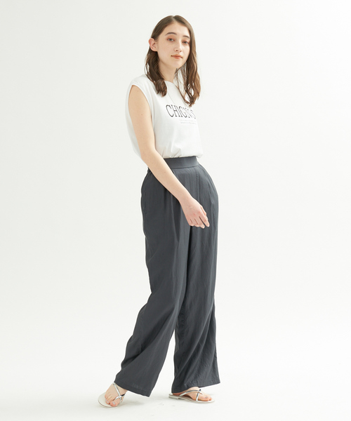 Rouge vif Anna（ルージュヴィフアンナ）の「CHGNON ロゴノースリーブＴシャツ（Tシャツ/カットソー・レディース・モカ/ブラック・フリー）」の13枚目の写真