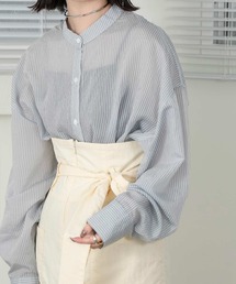 lawgy | stripe see through shirt(シャツ/ブラウス)