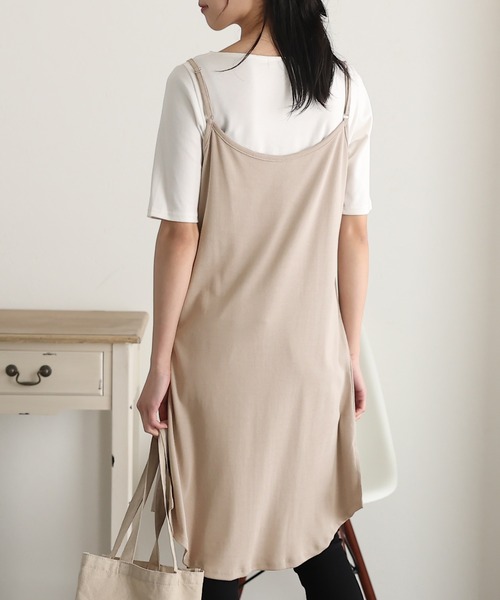 ElegChic(エレグシック)の「レイヤードカットキャミソール(キャミソール・レディース・ブラック/ベージュ/オフホワイト・4L/M/L/XL/XXL)」の14枚目の写真
