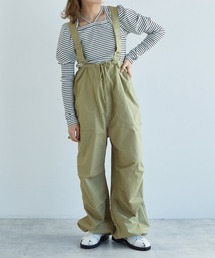 w closet | サスペンダー付きパラシュートパンツ(サロペット/オーバーオール)