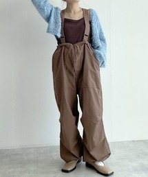 w closet | サスペンダー付きパラシュートパンツ(サロペット/オーバーオール)