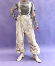 w closet | サスペンダー付きパラシュートパンツ(サロペット/オーバーオール)