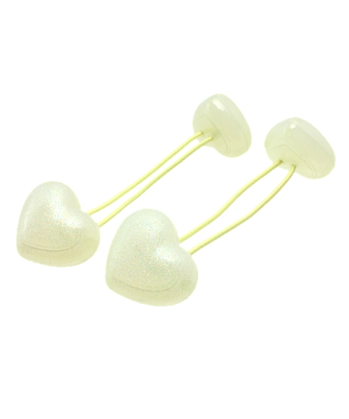 WEGO(ウィゴー)の「WEGO/ハートヘアゴム(ヘアゴム・レディース・パープル/イエロー/ピンク/ライトピンク・FREE)」の1枚目の写真