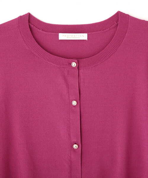 PROPORTION BODY DRESSING（プロポーションボディドレッシング）の「クルーネックカーディガン / 1212274500（カーディガン/ボレロ・レディース・ホワイト/ブラック/ピンク/ブルー/ネイビー/レッド・FREE）」の8枚目の写真