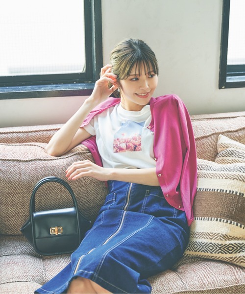 PROPORTION BODY DRESSING（プロポーションボディドレッシング）の「クルーネックカーディガン / 1212274500（カーディガン/ボレロ・レディース・ホワイト/ブラック/ピンク/ブルー/ネイビー/レッド・FREE）」の6枚目の写真