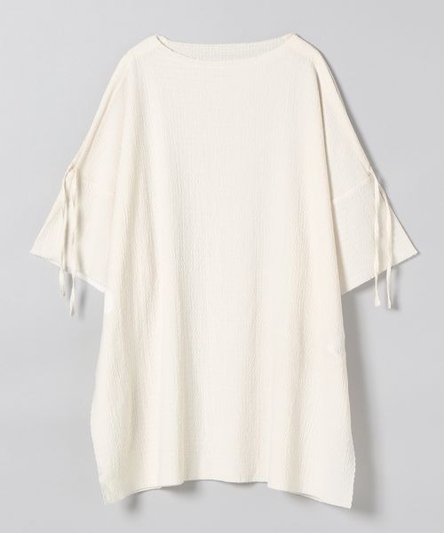 JEANASIS(ジーナシス)の「カットジャガードオープンショルダープルオーバー/296229(Tシャツ/カットソー・レディース・ホワイト/ブラック/オレンジ・FREE)」の4枚目の写真