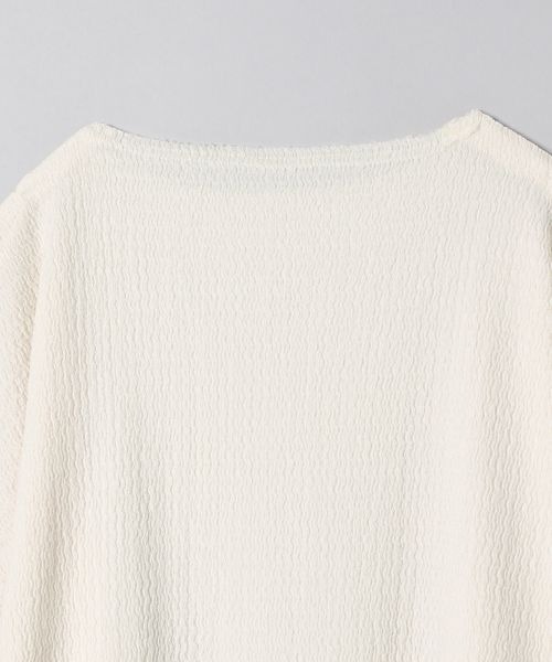 JEANASIS(ジーナシス)の「カットジャガードオープンショルダープルオーバー/296229(Tシャツ/カットソー・レディース・ホワイト/ブラック/オレンジ・FREE)」の9枚目の写真