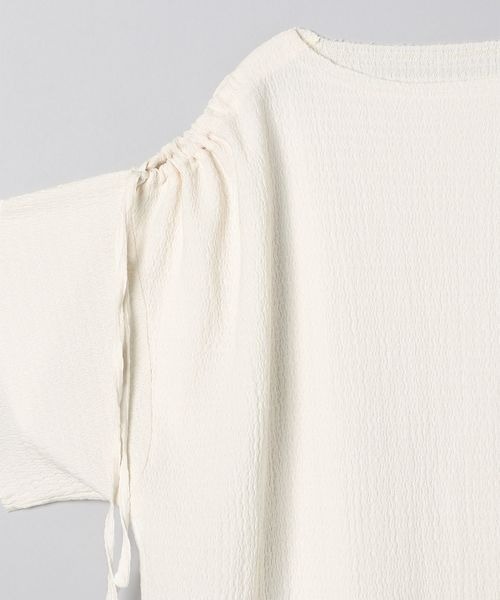 JEANASIS(ジーナシス)の「カットジャガードオープンショルダープルオーバー/296229(Tシャツ/カットソー・レディース・ホワイト/ブラック/オレンジ・FREE)」の6枚目の写真