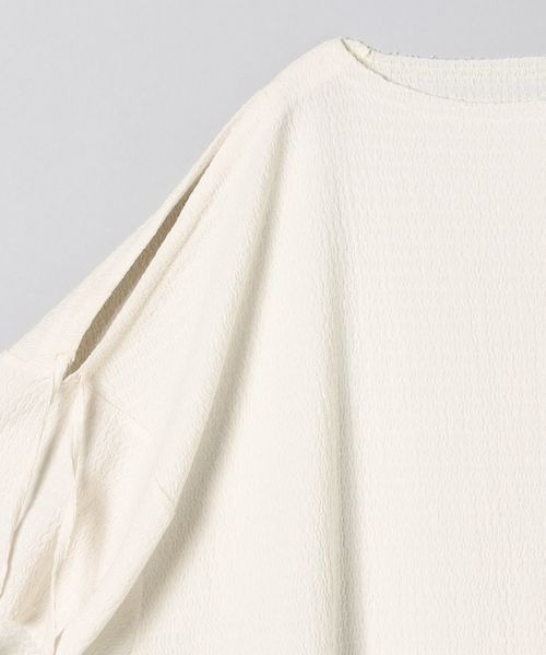 JEANASIS(ジーナシス)の「カットジャガードオープンショルダープルオーバー/296229(Tシャツ/カットソー・レディース・ホワイト/ブラック/オレンジ・FREE)」の7枚目の写真