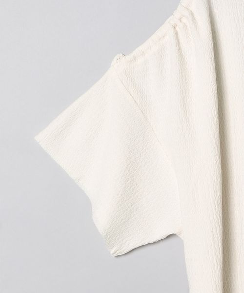 JEANASIS(ジーナシス)の「カットジャガードオープンショルダープルオーバー/296229(Tシャツ/カットソー・レディース・ホワイト/ブラック/オレンジ・FREE)」の8枚目の写真