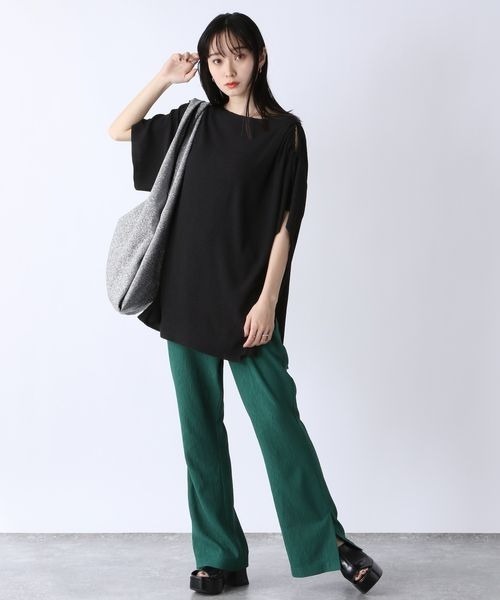 JEANASIS（ジーナシス）の「カットジャガードオープンショルダー