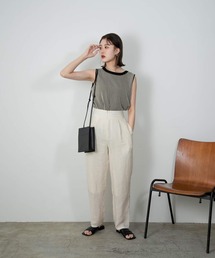 Amiur | bicolor rib tank(タンクトップ)