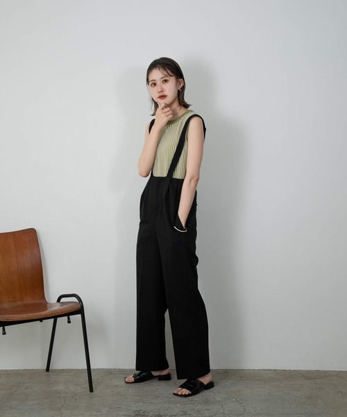 Amiur（エミレ）の「bicolor rib tank（タンクトップ・レディース・ブラック/ブラウン/グリーン・FREE）」の18枚目の写真