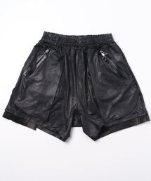 FranCisT_MOR.K.S. | FranCisT_MOR.K.S./フランシスト モークス/3MIXエコレザーレイヤードショーツ(その他パンツ)