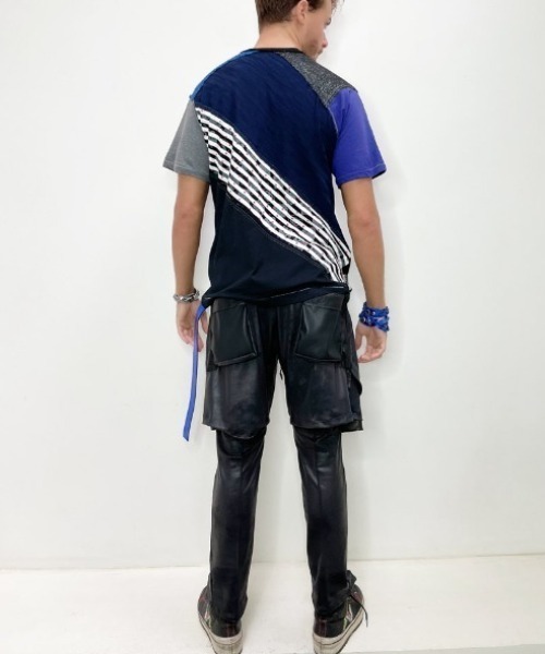 FranCisT_MOR.K.S.（フランシストモークス）の「FranCisT_MOR.K.S./フランシスト モークス/3MIXエコレザーレイヤードショーツ（その他パンツ・メンズ・ブラック・2/3）」の14枚目の写真