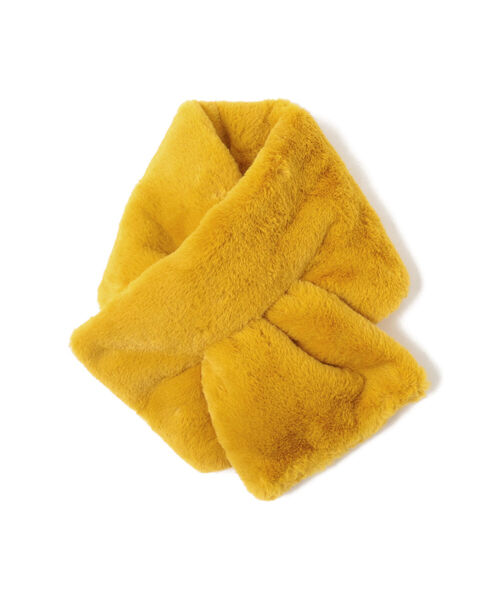 Ray BEAMS（レイビームス）の「Ray BEAMS / フェイクファー ティペット（マフラー・レディース・ブラック/イエロー/ブルー・ONE SIZE）」の10枚目の写真