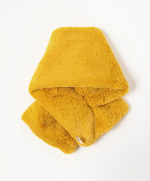 Ray BEAMS（レイビームス）の「Ray BEAMS / フェイクファー ティペット（マフラー・レディース・ブラック/イエロー/ブルー・ONE SIZE）」の11枚目の写真
