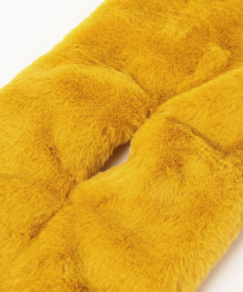 Ray BEAMS（レイビームス）の「Ray BEAMS / フェイクファー ティペット（マフラー・レディース・ブラック/イエロー/ブルー・ONE SIZE）」の12枚目の写真