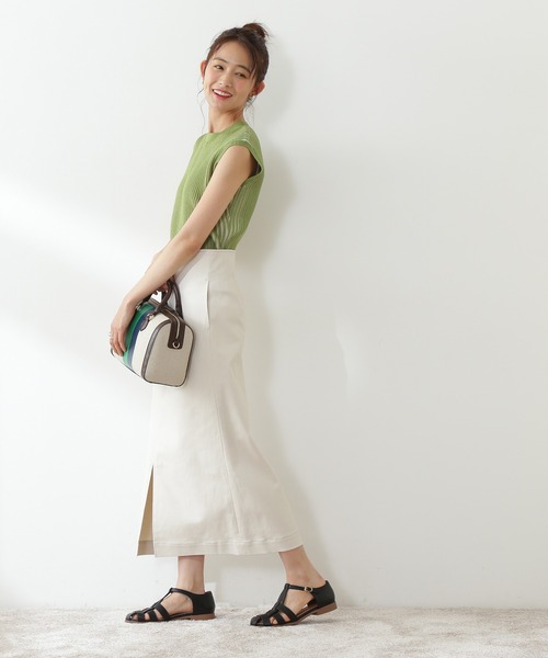 N.（N. Natural Beauty Basic）（エヌエヌナチュラルビューティーベーシック）の「【S Size Line】◆ハイウエストダーツペンシルスカート（スカート・レディース・イエロー/クリーム/ライラック・SMALL/MEDIUM）」の18枚目の写真