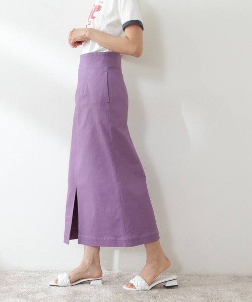 N.（N. Natural Beauty Basic）（エヌエヌナチュラルビューティーベーシック）の「【S Size Line】◆ハイウエストダーツペンシルスカート（スカート・レディース・イエロー/クリーム/ライラック・SMALL/MEDIUM）」の17枚目の写真