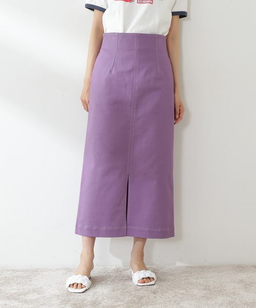 N.（N. Natural Beauty Basic）（エヌエヌナチュラルビューティーベーシック）の「【S Size Line】◆ハイウエストダーツペンシルスカート（スカート・レディース・イエロー/クリーム/ライラック・SMALL/MEDIUM）」の9枚目の写真