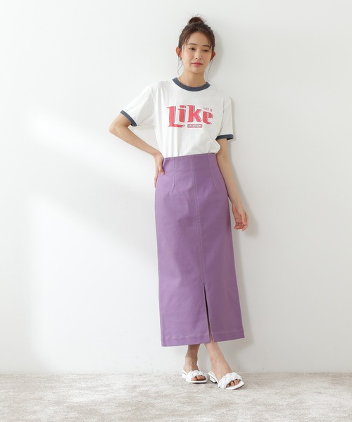 N.（N. Natural Beauty Basic）（エヌエヌナチュラルビューティーベーシック）の「【S Size Line】◆ハイウエストダーツペンシルスカート（スカート・レディース・イエロー/クリーム/ライラック・SMALL/MEDIUM）」の19枚目の写真